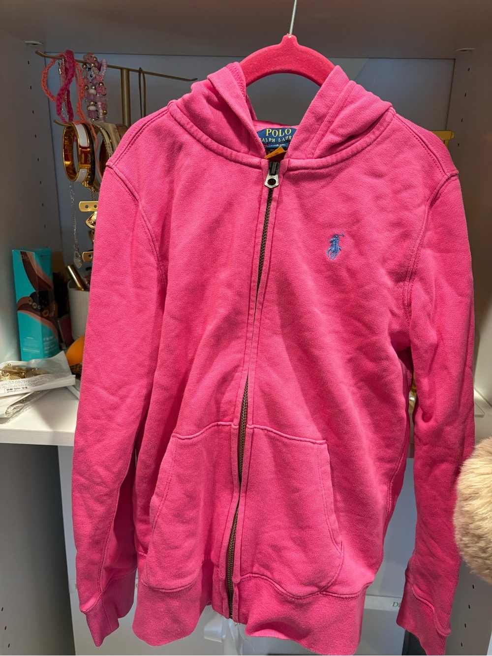 Polo by Ralph Lauren Pink Zip-Up Hoodie W/ Matching pants for Kids